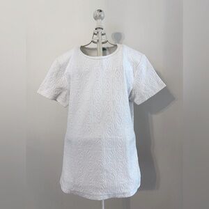 J McLaughlin White Textured Women's Top